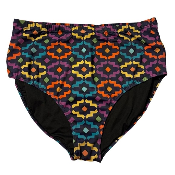 BloomChic Geometric Print Swim Briefs - Picture 1 of 5